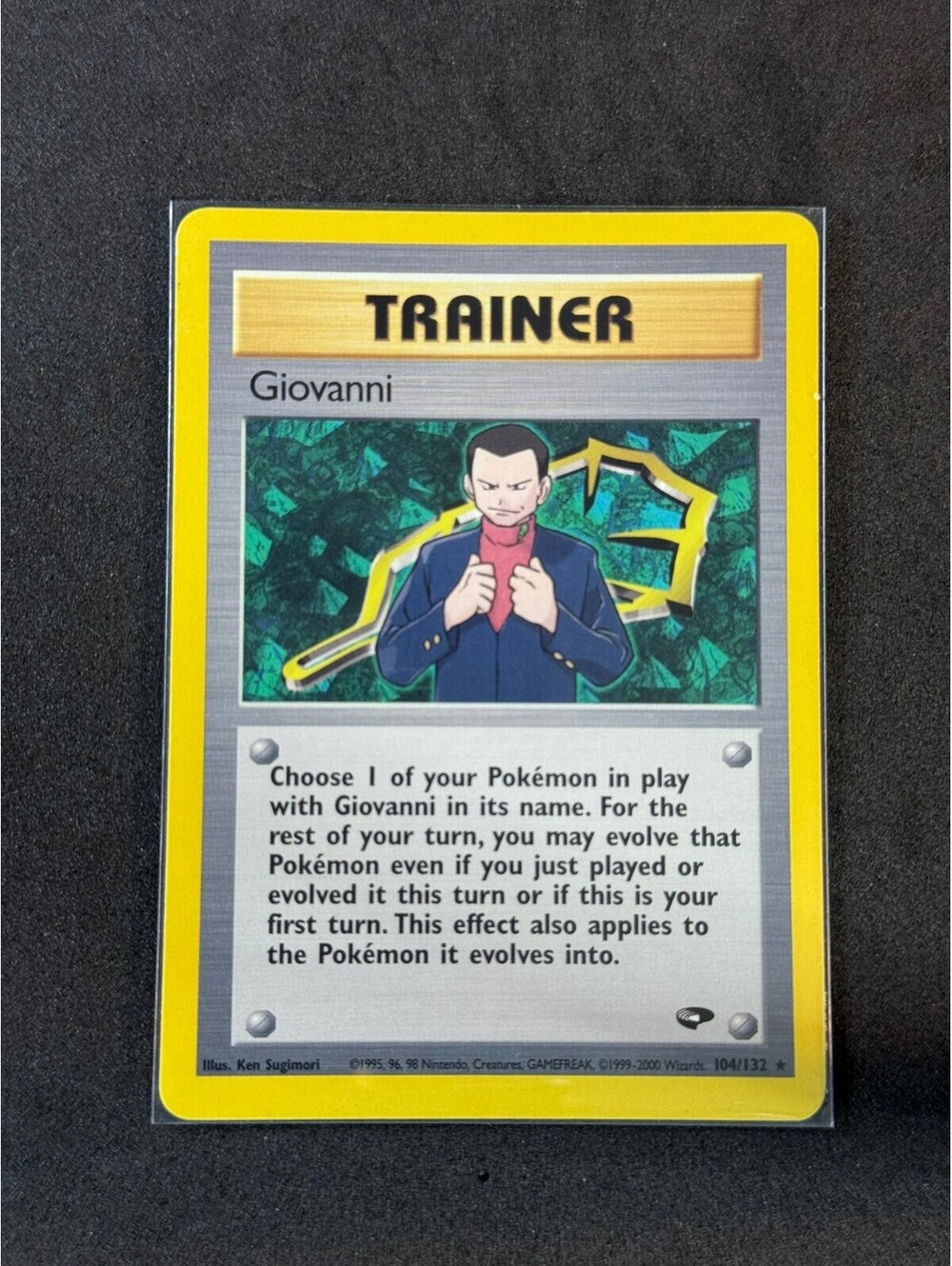 Pokemon Trainer Card - Giovanni 104/132 - Rare non holo
